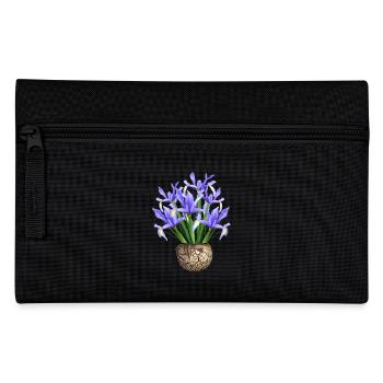 flowers lilies tulips orchids sunflower dahlia ger - Pencil Case - black - Front