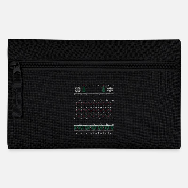 Ugly Christmas Sweater - Federtasche - Schwarz