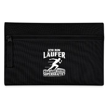 Lustiges Laufen Läufer Shirt Ich Bin Läufer - Federtasche - Schwarz - Vorne