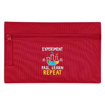 Experiment fail learn repeat - Federtasche - Rot - Vorne