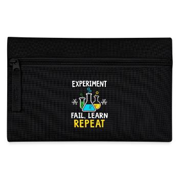 Experiment fail learn repeat - Federtasche - Schwarz - Vorne
