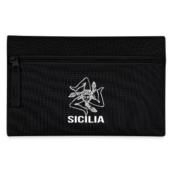 SICILIA sicilian Sizilien Siciliana italy - Federtasche - Schwarz - Vorne
