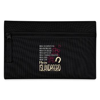 ISLANDPFERD - mein - Federtasche - Schwarz - Vorne