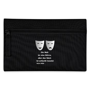 Theater - Federtasche - Schwarz - Vorne