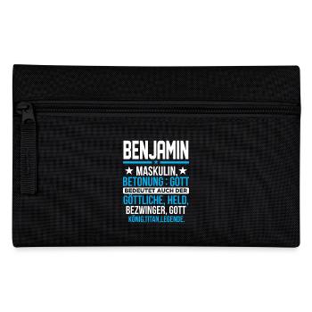 BENJAMIN - Titan - Federtasche - Schwarz - Vorne