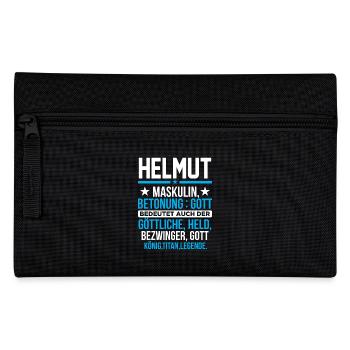 HELMUT - Titan - Federtasche - Schwarz - Vorne