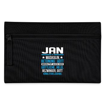 JAN - Titan - Federtasche - Schwarz - Vorne
