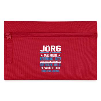 JÖRG - Titan - Federtasche - Rot - Vorne