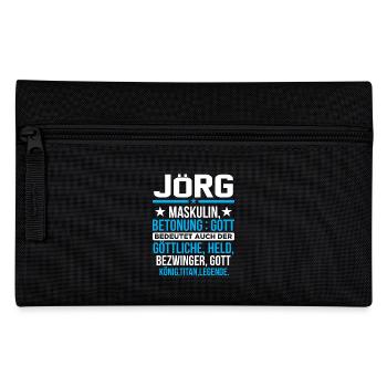JÖRG - Titan - Federtasche - Schwarz - Vorne