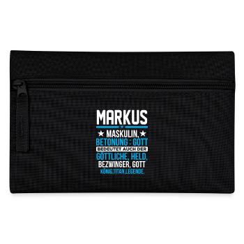 MARKUS - Titan - Federtasche - Schwarz - Vorne
