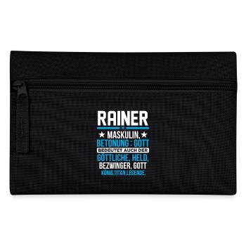 RAINER - Titan - Federtasche - Schwarz - Vorne