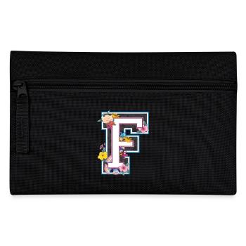 Lettre F dans le style universitaire - Trousse - noir - Devant