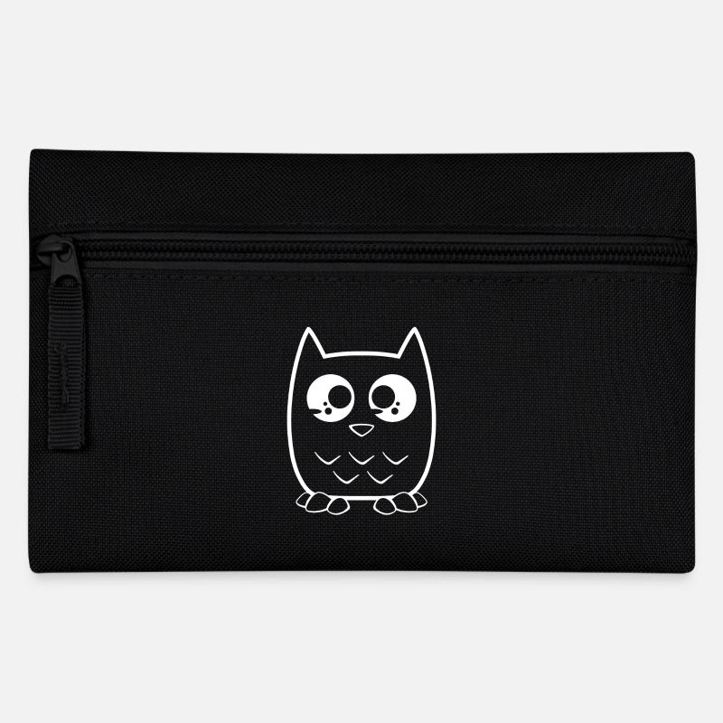 Hiboux blc - Trousse - noir