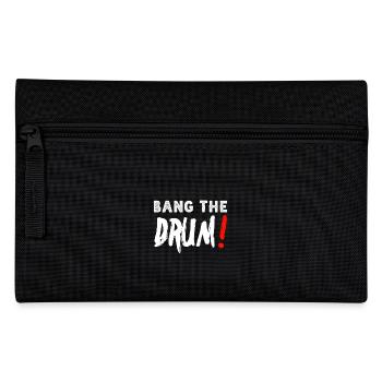 bang the drum (weiß) - Federtasche - Schwarz - Vorne