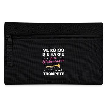 Vergiss die Harfe, diese Prinzessin.. - Geschenk - Federtasche - Schwarz - Vorne