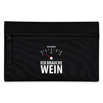 Wein Geschenk - Federtasche - Schwarz - Vorne