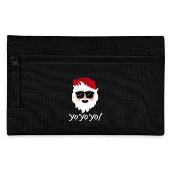 Funny Santa 2018 - Yo Yo Yo! Christmas 2018 Shirt - Pencil Case - black - Front