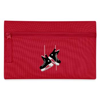 Eishockey Schlittschuhe - Federtasche - Rot - Vorne