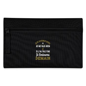 Je ne fais rien humour - Trousse - noir - Devant