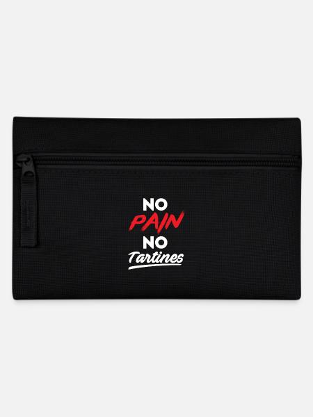 No pain no tartines - Trousse - noir