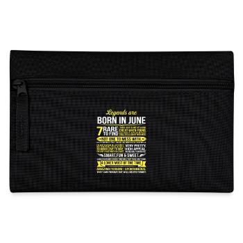 Legends Are Born In June - Pencil Case - black - Front