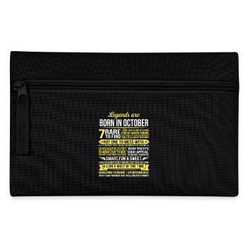 Legends Are Born In October - Pencil Case - black - Front