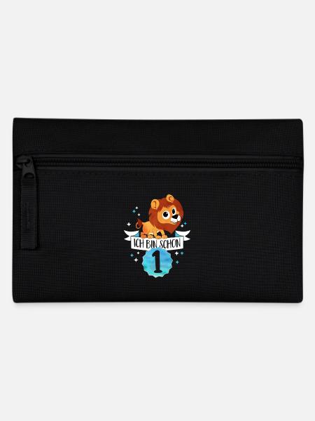 Ich bin schon 1 - Ich bin schon ein Jahr alt -Baby - Federtasche - Schwarz