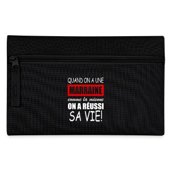 quand on a une marraine comme la mienne - Trousse - noir - Devant