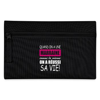 quand on a une marraine comme la mienne - Trousse - noir - Devant