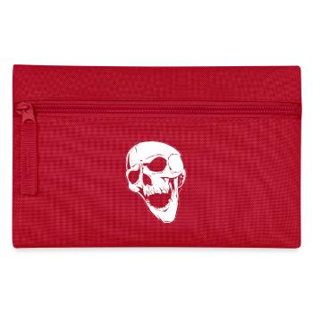 crying skull - Pencil Case - red - Front