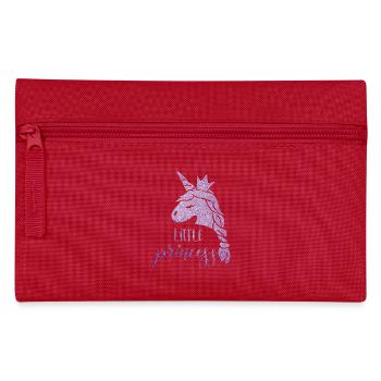 Lila Stern Einhorn Prinzessin - Federtasche - Rot - Vorne