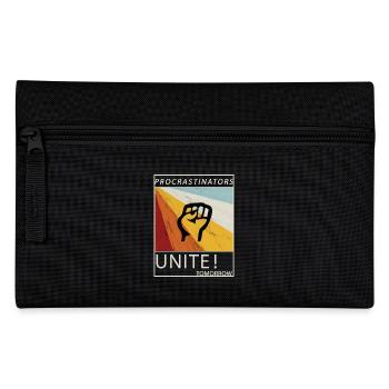 Procrastinators Unite Tomorrow Faul sein Geschenk - Federtasche - Schwarz - Vorne