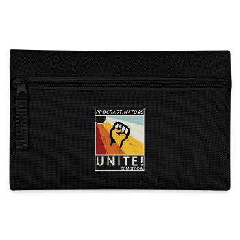 Procrastinators Unite Tomorrow Faul sein Geschenk - Federtasche - Schwarz - Vorne