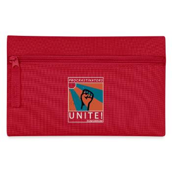 Procrastinators Unite Tomorrow Lazy His Gift - Pencil Case - red - Front