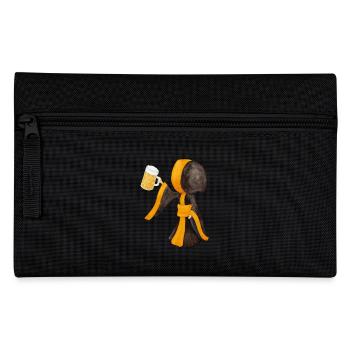 Münchner Kindl avec cruche de masse et bière - Trousse - noir - Devant