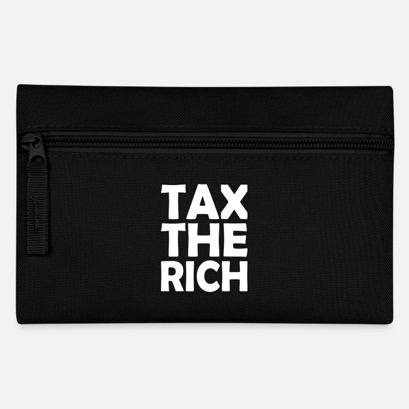 Tax the rich - Federtasche - Schwarz