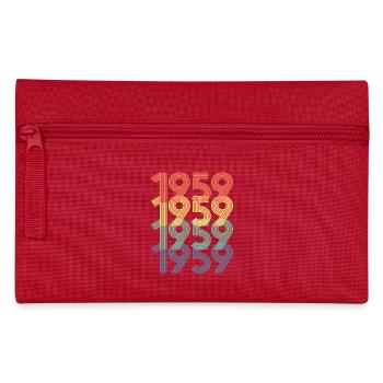 1959 65th Birthday Men Women 65 Years Old Vintage - Pencil Case - red - Front