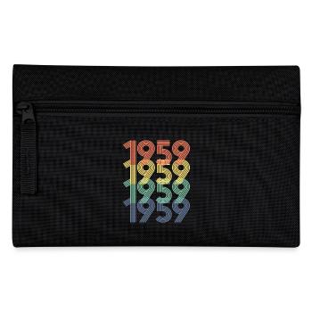 1959 65. Geburtstag Männer Frauen 65 Jahre alt Jahrgang - Federtasche - Schwarz - Vorne