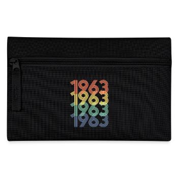 Cool Retro 1963, 60 ans, cadeau de 60e anniversaire - Trousse - noir - Devant