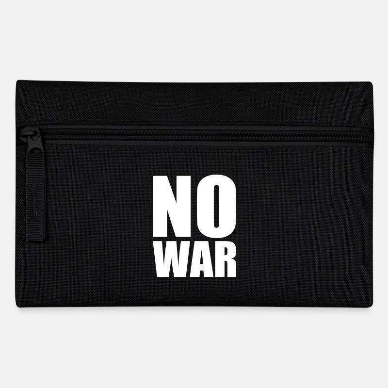 No war - Pencil Case - black