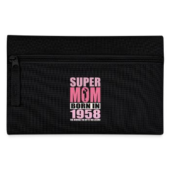 Mom's birthday 1958 | Super Mom - Pencil Case - black - Front