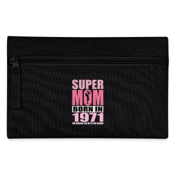 Anniversaire de maman 1971 | Super Maman - Trousse - noir - Devant