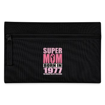 Mom's birthday 1977 | Super Mom - Pencil Case - black - Front