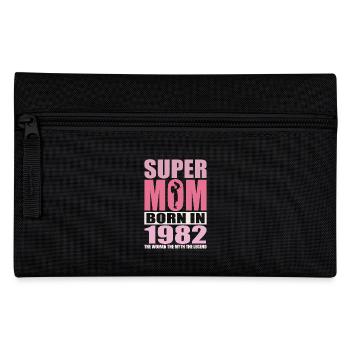 Mom's birthday 1982 | Super Mom - Pencil Case - black - Front
