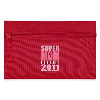 Mama Geburtstag 2011 | Super Mom - Federtasche - Rot - Vorne