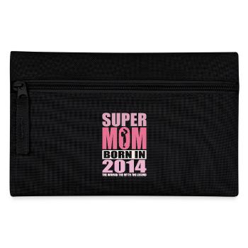 Mom's Birthday 2014 | Super Mom - Pencil Case - black - Front