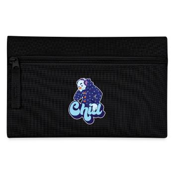 Chill Cool Fun Schneemann Winter Schnee Weihnachtsgeschenk - Federtasche - Schwarz - Vorne