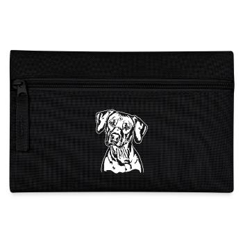 RHODESIAN RIDGEBACK Dog Portrait Wilsigns - Pencil Case - black - Front