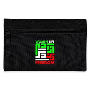 Women life freedom - Federtasche - Schwarz - Vorne
