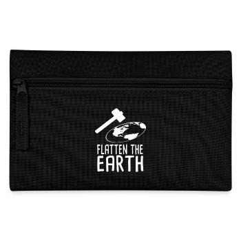 Flatten The Earth - Federtasche - Schwarz - Vorne